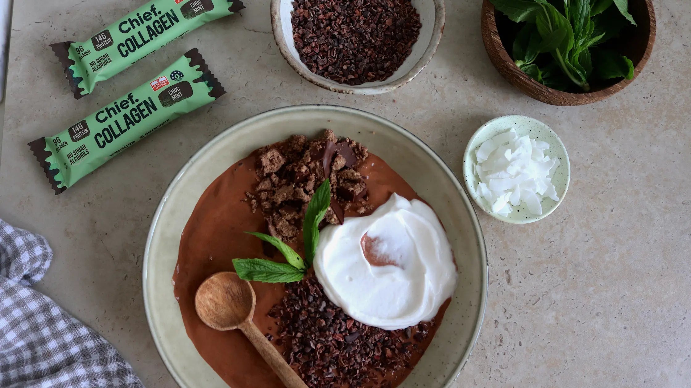 Choc Mint Collagen Ice Cream - Chief Nutrition