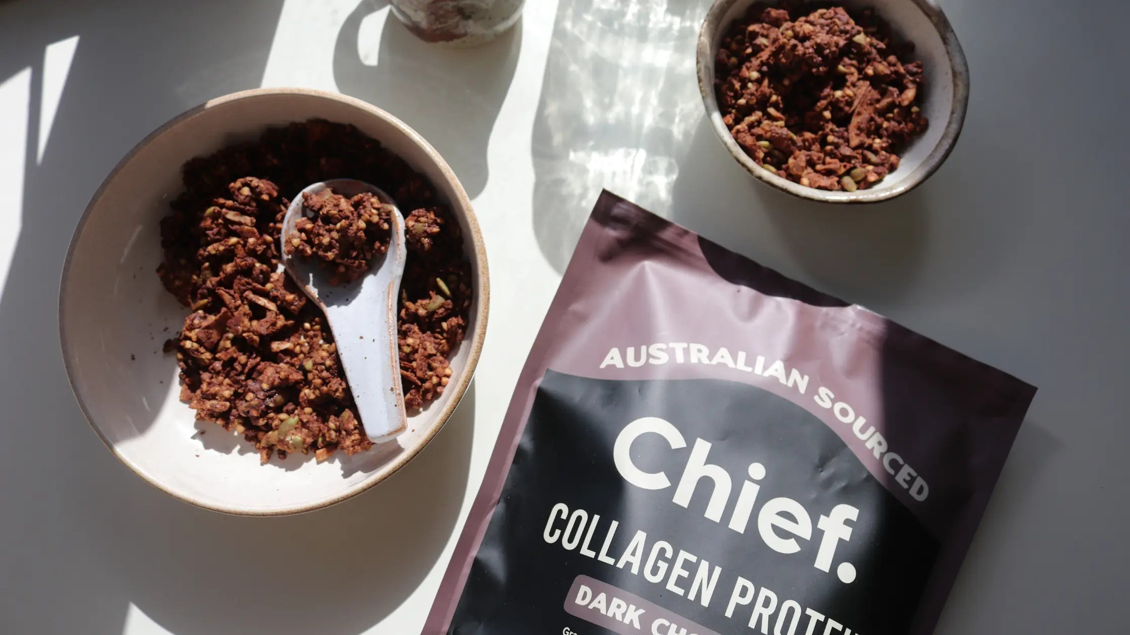GF Choc Collagen Granola - Chief Nutrition