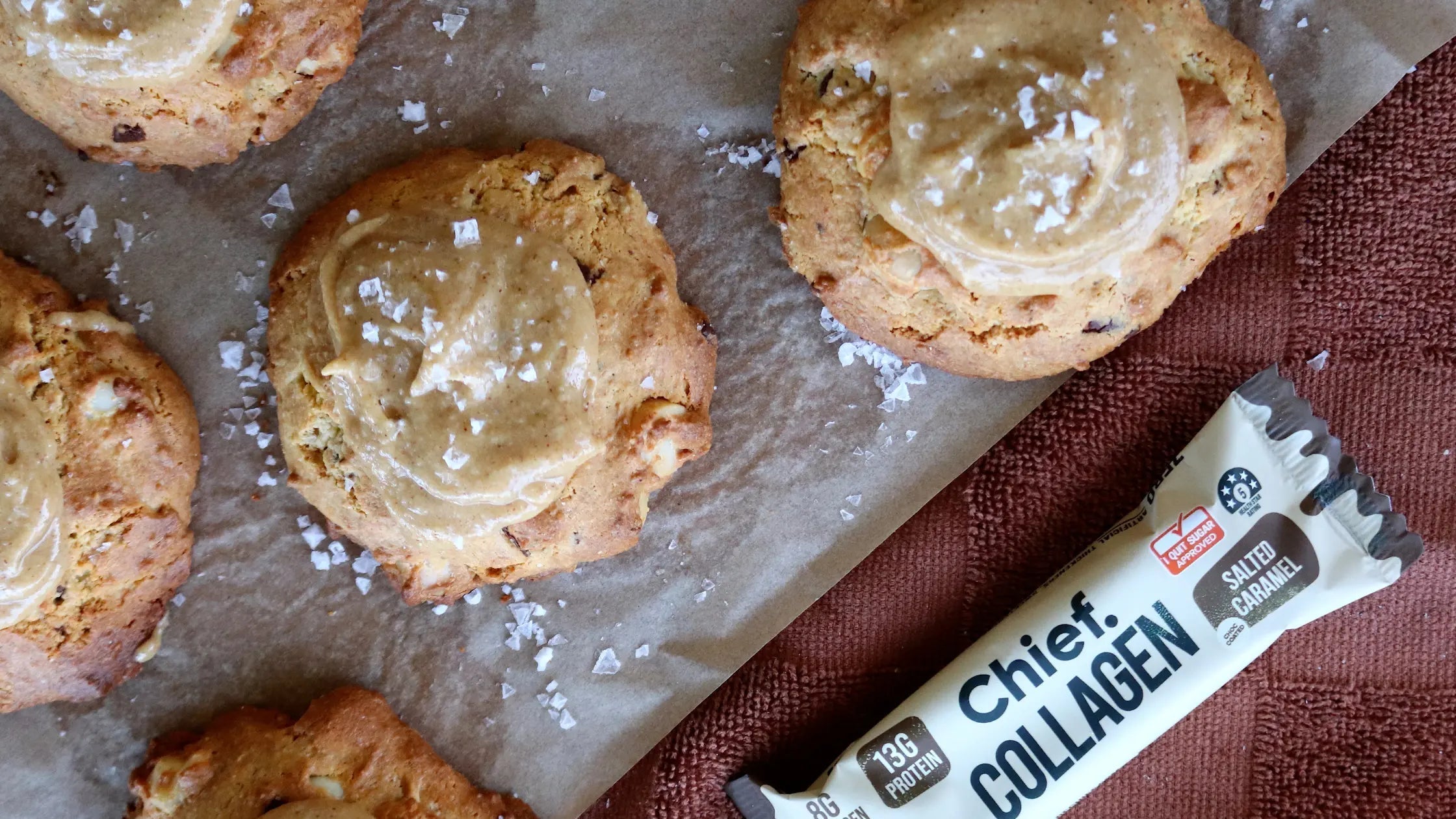 Gluten-Free Salted Caramel Macadamia Cookies - Chief Nutrition
