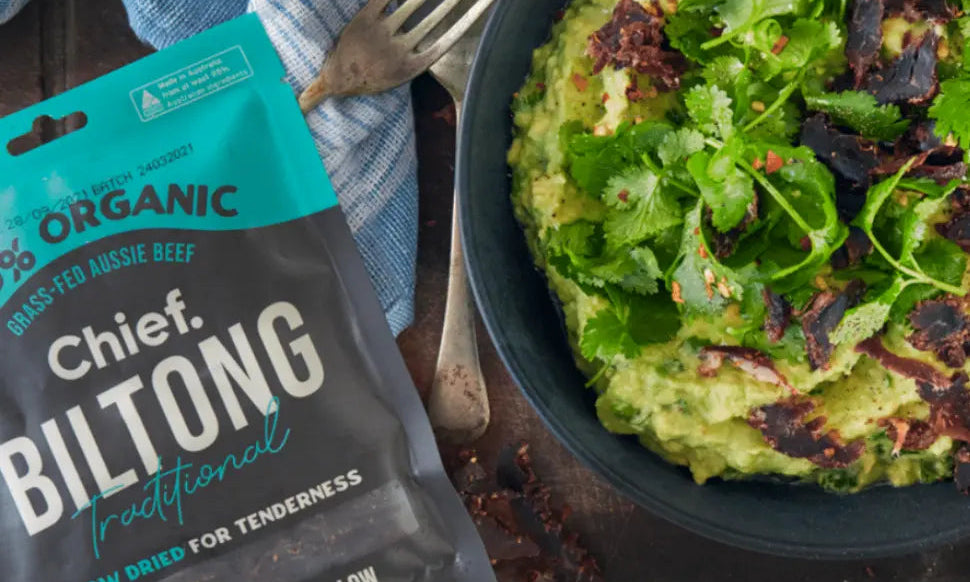 Creamy Guacamole with Biltong - Chief Nutrition