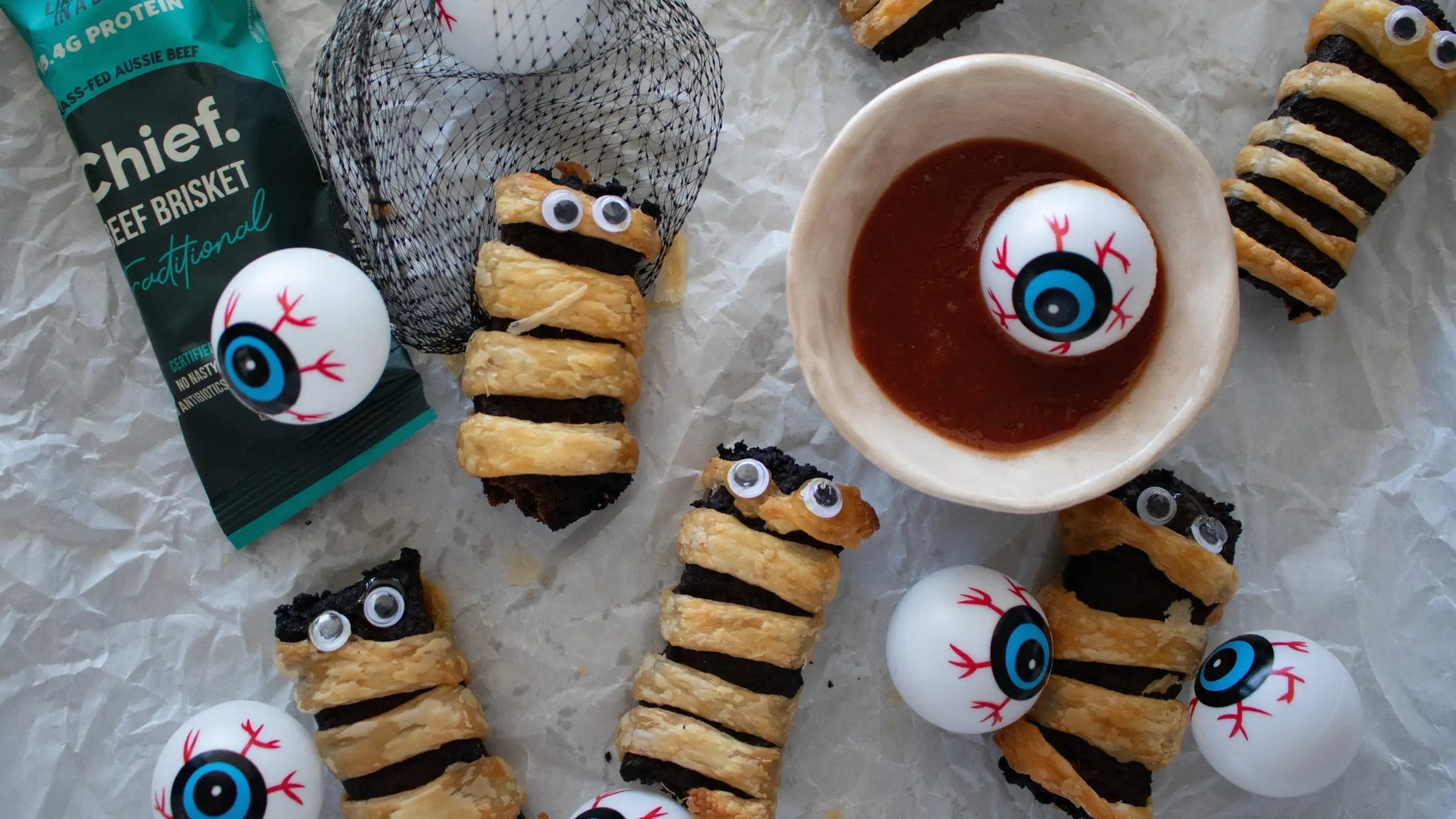 Spooky Sausage Rolls - Chief Nutrition