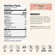 Collagen Protein Bar - Cashew Shortbread (12 bars)