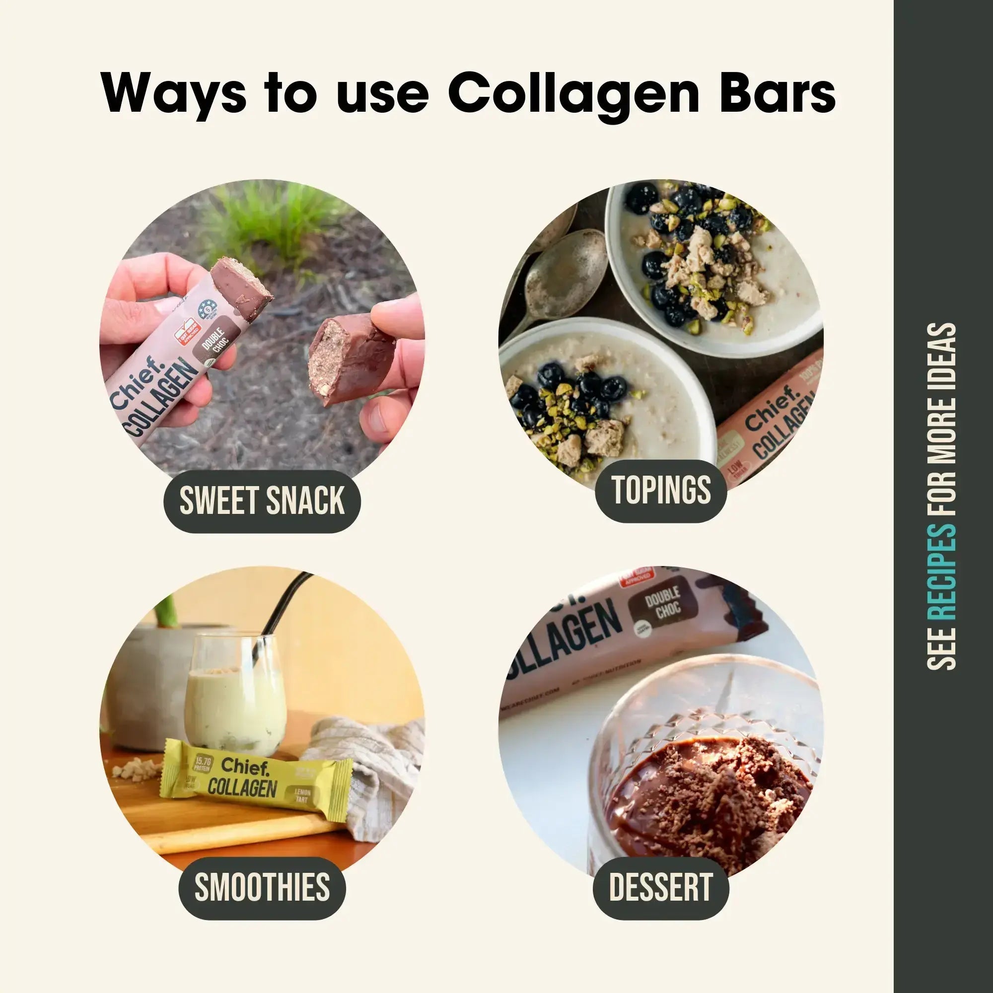 Collagen Protein Bar - Double Choc (12 bars) Chief Nutrition