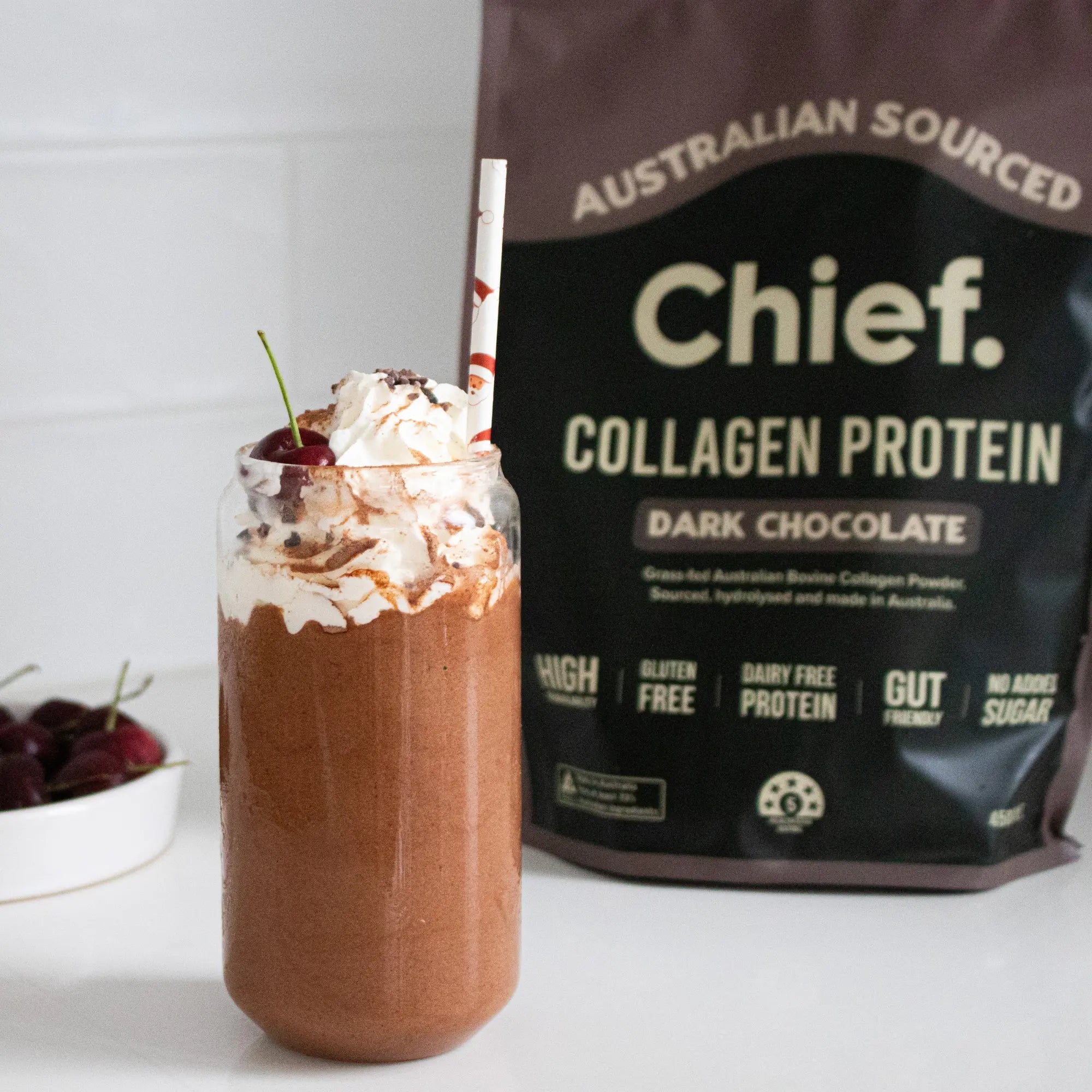 Collagen Protein Powder - Dark Chocolate (30 serves) Supplements Chief Nutrition