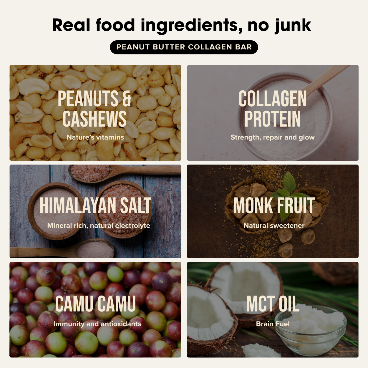 Collagen Protein Bar - Peanut Butter (12 bars) Chief Nutrition