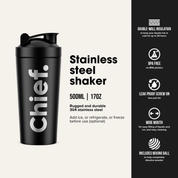 Chief Stainless Steel Protein Shaker