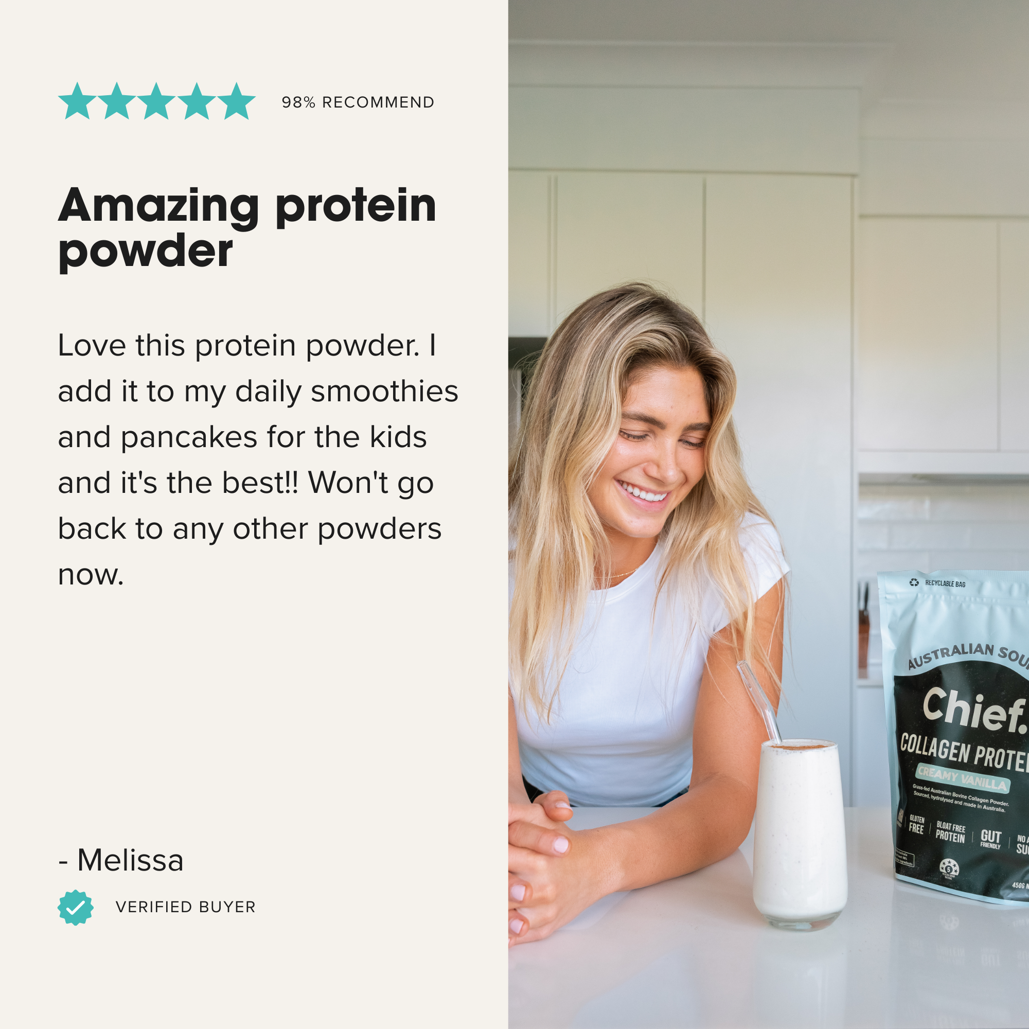 Collagen Protein Powder - Creamy Vanilla (30 serves)
